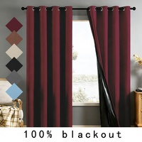 Rideaux occultants perforés modernes en tissu teint noir pour chambre à coucher, vente en gros d'usine Amity