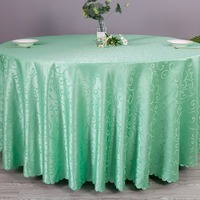 Vente en gros de nappes Jacquard rondes rectangulaires pour événement, couverture de table damassée pour événement, hôtel, mariage, fête d'anniversaire