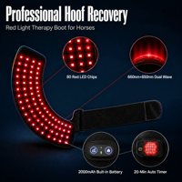 Botte de thérapie par lumière rouge pour sabots de cheval, 80 LED 5050SMD à 3 puces, 660nm 850nm, batterie intégrée, modes pulsés