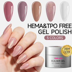 OEM Wholesale Hema and TPO Free Builder UV Gel OEM ODM 50g Hema Free <b>Nail</b> <b>Extension</b> Builder Hard Gel for <b>Nail</b> Salon - Product Image 1