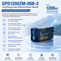 Sensor Jarak Laser Jarak Jauh 1200m IEC CLASS 1 Modul Pengukuran Akurasi Tinggi UART-TTL LINPOWAVESPD1200ZM-050-2