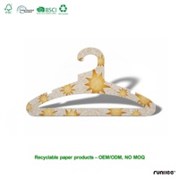 Cintre en carton personnalisable, durable et écologique, en papier kraft, multifonction, design moderne, organisateur de vêtements