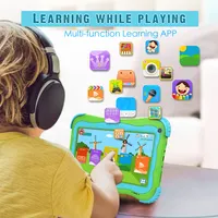 جهاز لوحي للأطفال الاطفال اللوحي 7 بوصة الروبوت 10.0 النسخة رباعية النواة مع 1G + 32GB رخيصة اللوحي pc للأطفال التعليم و الألعاب