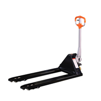 Transpalette manuel hydraulique Synge, capacité 2000 kg, descente lente, fourches 550*1150/685*1220 mm, roues en nylon et PU, haute performance