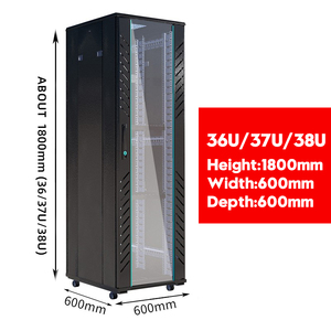 Trung tâm dữ liệu máy chủ mạng Tủ 36U/37u/<span class=keywords><strong>38u</strong></span> 19-inch tiêu chuẩn tầng thường vụ giá tháo rời Gói phẳng 600*600 mét - Product Image 3