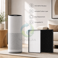 OEM/ODM SuzhouYJ Pembersih Udara Rumah Tangga H13 HEPA & Filter Karbon Aktif KC-D50 KC-E50 FZ-D50 Pengganti Filter Ramah Lingkungan