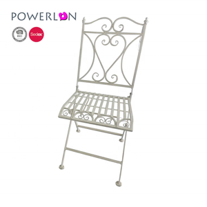 Shabby <span class=keywords><strong>Chic</strong></span> bianco banchetto <span class=keywords><strong>sedia</strong></span> pieghevole - Product Image 6