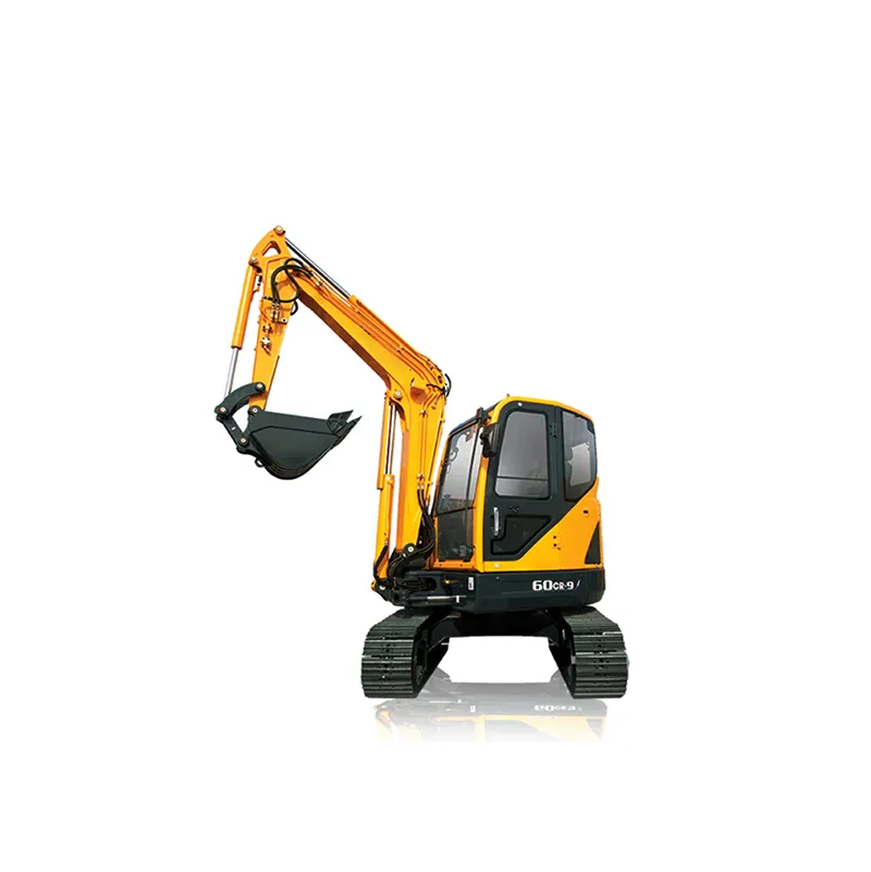 Venta al por mayor de máquinas excavadoras baratas de movimiento de tierras Corea 6Ton HX60pro/HX60S Mini excavadora Hyundai pequeña excavadora sobre orugas para la venta