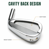 Fers de golf OEM personnalisés à deux cavités, en acier inoxydable moulé, face usinée CNC, pour hommes et femmes golfeurs