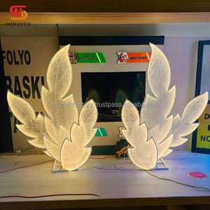 LEDA - Fondo Luminoso Cálido para Decoración de Eventos de Boda, Accesorios de Decoración, Fondo de Hojas LED con Soporte para Boda - Product Image 4