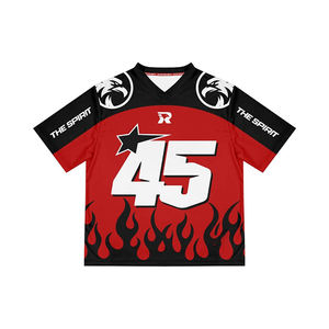 เสื้อกีฬาแฟชั่นใหม่ปี 2026 ปรับแต่งได้ พิมพ์ลายดิจิตอล 3 มิติ คอวี ทรงหลวม เสื้อยืดกีฬาสุดเทรนดี้ - Product Image 3