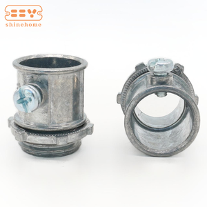 Accesorios de conducto de conector de tornillo de fijación de acero chapado en zinc (EMT) de 3/4 pulgadas - Product Image 4