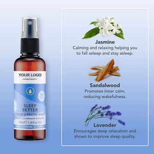 Spray para Almohadas de Marca Propia con Aceite Esencial de Sándalo y Lavanda, Bruma para Almohadas y Ropa de Cama para un Sueño Profundo y Relajación - Product Image 3