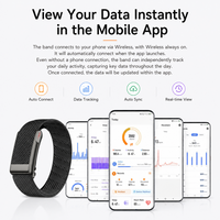 Pulsera Inteligente sin Pantalla OEM, Termómetro de Presión, Seguimiento Multideportivo, Reloj de Salud con IA, Monitor de Actividad Física, Monitor de Sueño, Resistente al Agua