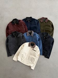 Chaqueta de Trabajo de Lona Estilo Bomber J97 Vintage para Hombre, <span class=keywords><strong>Cuello</strong></span> de Pana en Contraste, Múltiples Bolsillos, Forro de <span class=keywords><strong>Lana</strong></span>, Chaqueta de Primavera, Tallas S-XXL - Product Image 3