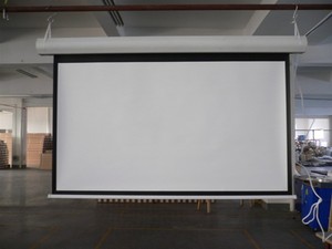 Écran de projection motorisé pour projecteur de <span class=keywords><strong>plafond</strong></span> en fibre de verre blanche de haute qualité 16:9 400 pouces 16:9 pour la maison, format disponible - Product Image 6