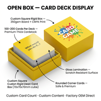 Juego de Cartas Educativas, Caja Cuadrada a Todo Color, Tarjetas de Memoria, Preguntas y Respuestas, Vocabulario, Debate, Fiesta, Educación, 4 Temas Disponibles