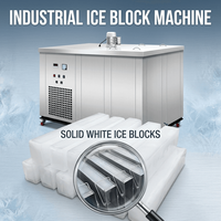 Machine à glace industrielle de haute qualité, machine automatique de fabrication de blocs de glace, équipement d'usine de glace