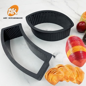 Anello <span class=keywords><strong>per</strong></span> Torta in Plastica Perforata AK a Forma di Settore, Stampi Fai-da-Te <span class=keywords><strong>per</strong></span> Mousse alla Frutta, Dessert, Utensili da Cucina <span class=keywords><strong>per</strong></span> Decorazione Pasticceria - Product Image 4