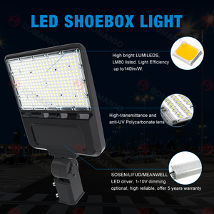 USA Warehouse Delivery LED Shoebox <strong>Light</strong> 100W 200W 300W 140LM/W IP66 Led Parking Lot <strong>Street</strong> <strong>Lights</strong> - Product Image 2