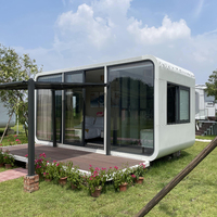 Fabriqué en Chine Apple Cabin Tiny Capsule House Maison modulaire futuriste en acier galvanisé Capsule Maison modulaire pour stand