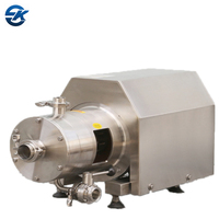 Pompa emulsifikasi tinggi 7,5 kW Inline 3 tahap pompa emulsifikasi pipa pencampur pompa elektromagenizer dengan Hopper