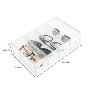 Wholesale Customized Modern Clear 3-Pack <b>Stackable</b> for Washable Freestanding Acrylic Storage <b>Drawers</b> Easy Assembly for - Product Image 2