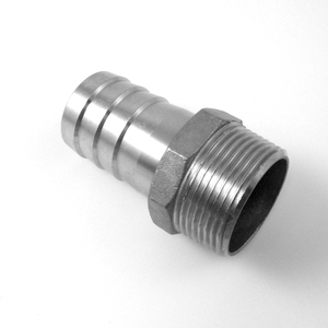 AISI 316 Stainless Steel Male <b>Hose</b> Holder SKU 64B0003 3/8 Threaded <b>Gas</b> <b>Pipe</b> Fittings - Product Image 2