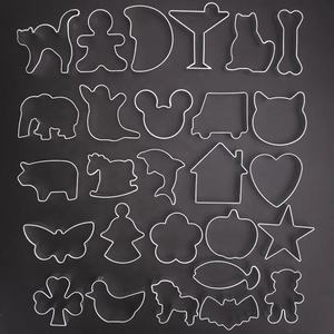 قواطع بسكويت لطيفة على شكل حيوانات تصنعها بنفسك أدوات خبز تزيين المعجنات قالب معدني للحلوى والبسكويت والمعجنات سبائك الألومنيوم - Product Image 1