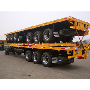 2 Trục 3 Trục 20ft 40ft Phẳng Sàn Phẳng Trailer Song Song Giường Phẳng Semitrailer Với Container Khóa Giá - Product Image 4