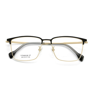 Montures de lunettes en titane rectangulaires pour hommes, monture complète antidérapante, 985, origine Danyang, verres en acrylique - Product Image 1