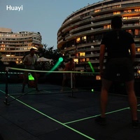 Balles de pickleball lumineuses pour la nuit, 40 trous, 74 mm, 27 g, PE, 6 couleurs, jeu nocturne en plein air, entraînement, approvisionnement en gros