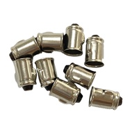 Base d'ampoule led BA7S en laiton plaqué nickel, 10 pièces