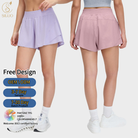 Celana Yoga Wanita Bahan Spandex Musim Panas, Longgar, Bernapas, Cepat Kering, Celana Olahraga Santai untuk Gym, Fitness, Lari, dengan Kantong