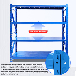 Công nghiệp cấp Trung Bình xếp chồng giá thép và kho kim loại kệ để lưu trữ cho kho - Product Image 2