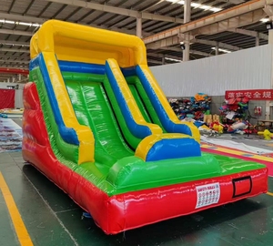 Vente directe d'usine, château gonflable à glissière sèche, matériau PVC résistant, château gonflable à glissière durable - Product Image 1