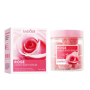 Nouveau gommage corporel au <span class=keywords><strong>sucre</strong></span>, exfolie en douceur pour améliorer la peau sèche, gommage corporel nourrissant biologique à la rose, à la lavande <span class=keywords><strong>et</strong></span> à l'avocat - Product Image 4
