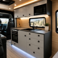 Armoire de cuisine légère en aluminium pour camping-car, armoire de rangement étanche pour camping-car, taille personnalisable
