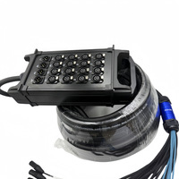 Boîtier de scène professionnel 20 canaux XLR en PVC, multipaire, avec câble de signal pour studio d'enregistrement