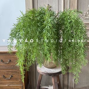 หญ้าเทียมแขวนประดับ พลาสติกสีเขียว สำหรับตกแต่งบ้าน โรงแรม Yh-Cdcc - Product Image 1