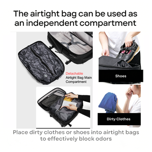 Fabrik-Großhandel Trolley-Rucksack mit Vakuum-Kompression, Eingebauter Pumpe, Abnehmbarem Akku, Luftdichter Erweiterbarer Reisetasche OEM - Product Image 5