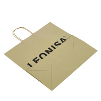 Sacs en papier brun avec poignées, personnalisables, recyclables, pour les achats, les vêtements, les chaussures, les cadeaux, la restauration rapide, les plats à emporter