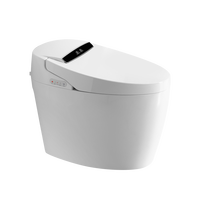 WC intelligent entièrement automatique, simple et élégant, avec bidet intégré, modèle allongé monobloc, WC électrique pour salle de bain d'hôtel