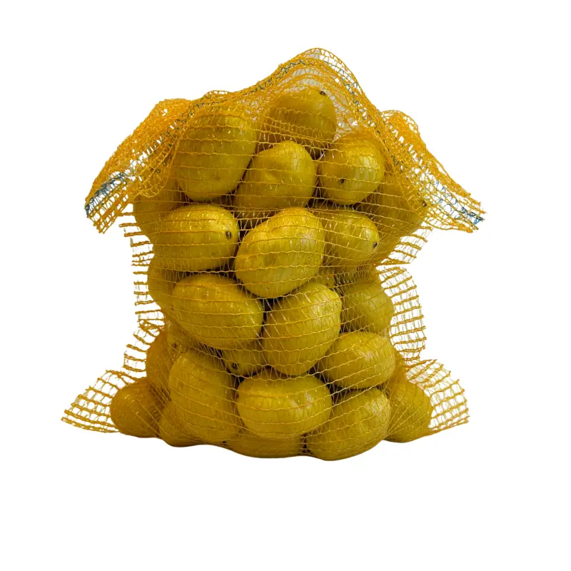 Custom leno cebola embalagem compensada pequeno pe net laranjas fruta rolo malha saco com cordão para tomate