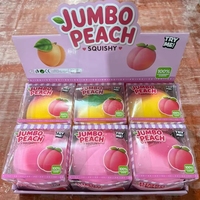 Agent exclusif recherché : Jouet anti-stress en caoutchouc best-seller – Pêche, ananas, raisin, banane surdimensionnés et réalistes à rebond lent