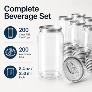 Transparent PET Beverage Cans Drinking <b>Bottle</b> <b>Plastic</b> Juice Cans With Lids PET Drinking <b>Bottles</b> <b>Plastic</b> for Drinks - Product Image 4