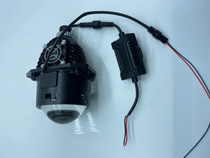 Projecteur LED 12V, 55W, lentille de <span class=keywords><strong>phare</strong></span> laser, 2 ampoules, faisceau de route, structure solaire, projecteur de lumière H4 H7 - Product Image 2