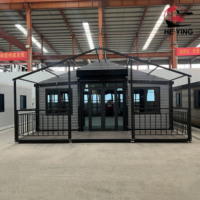 Maison conteneur préfabriquée à double aile la plus vendue, maison mobile extensible