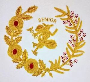 Heliar — ensemble tablier brodé à la main à 95 degrés, cerf-volant mongol - Product Image 3