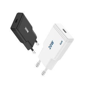 Cabezal de carga de teléfono móvil ultradelgado de 20W, dispositivos universales EU KR, carga portátil, <span class=keywords><strong>Cargador</strong></span> rápido <span class=keywords><strong>tipo</strong></span> <span class=keywords><strong>C</strong></span> GaN, <span class=keywords><strong>cargador</strong></span> de pared de 20W - Product Image 2